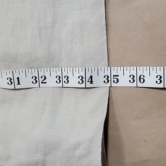 Kenar, Size 4, Coral and Natural Color 100% Linen Sheath Dress. Excellent Cond. - Picture 7 of 8